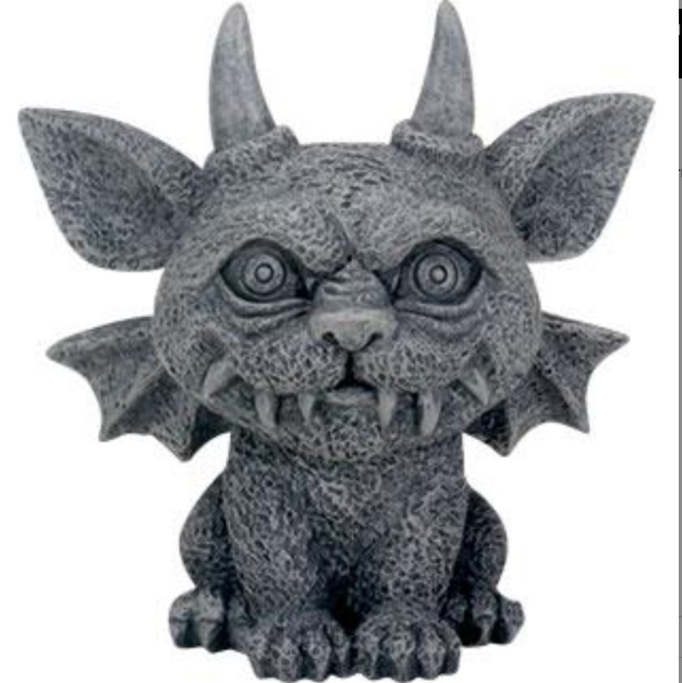 Lil Horned Gargoyle Bast Statue