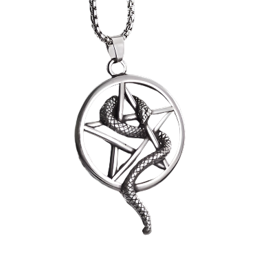 Pentagram with Snake Necklace