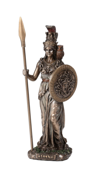 Athena Greek Goddess of Wisdom Statue 6&quot;