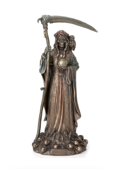Santisima Muerte Bronze Statue 11"