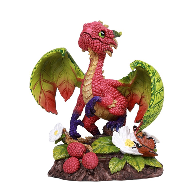 Raspberry Dragon Statue