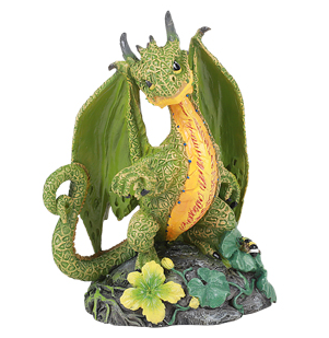 Cantaloupe Dragon Statue