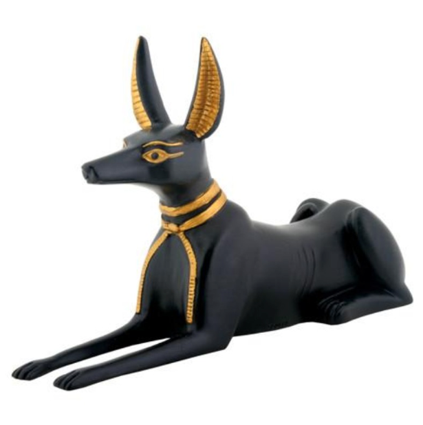 Small Anubis Lying Down Statue