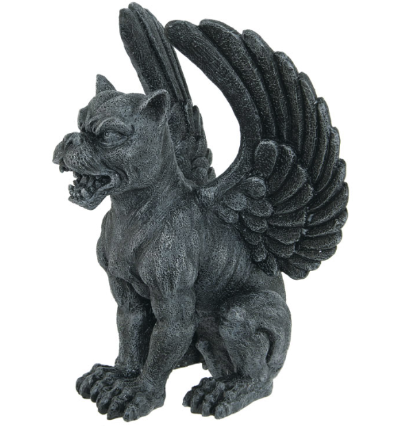 Winged Lioness Gargoyle Statue