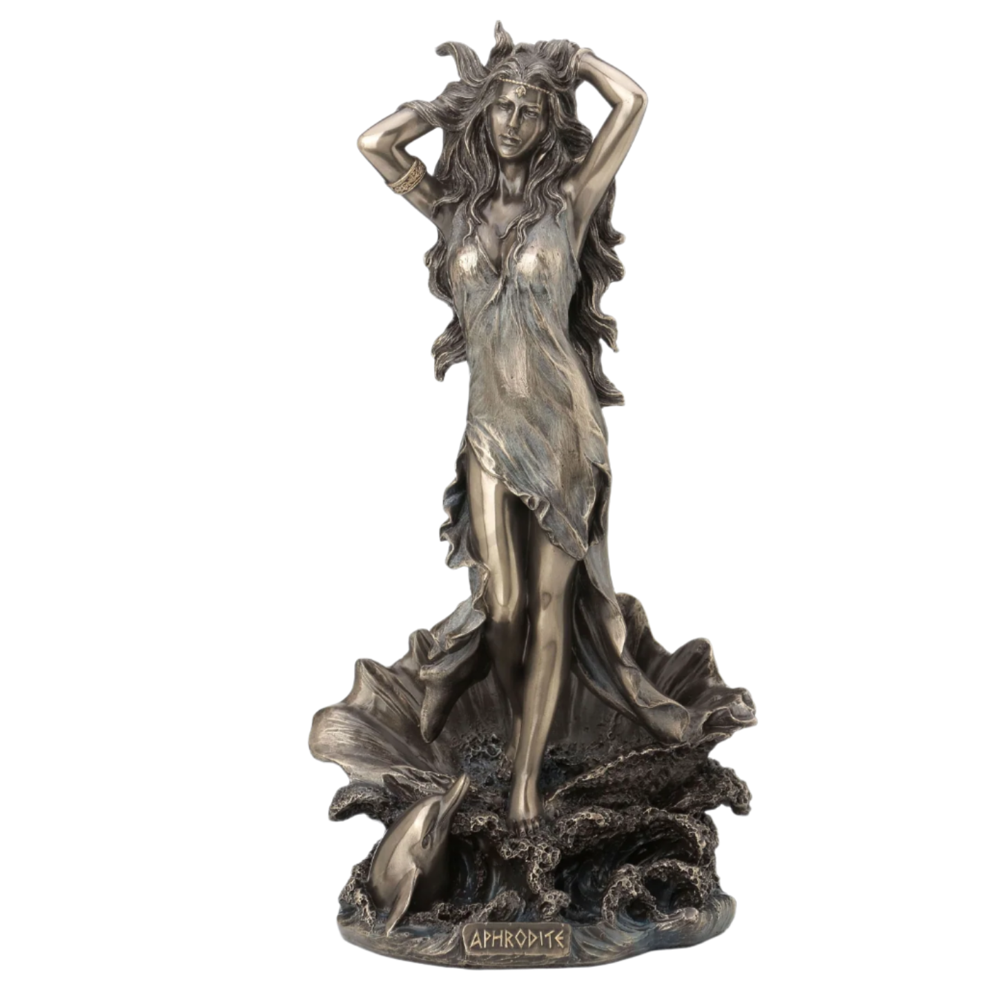 Aphrodite Bronze Statue 11"