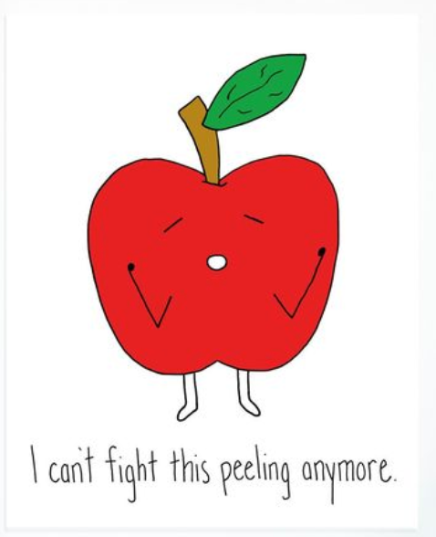 I Can't Fight This Peeling Anymore Greeting Card