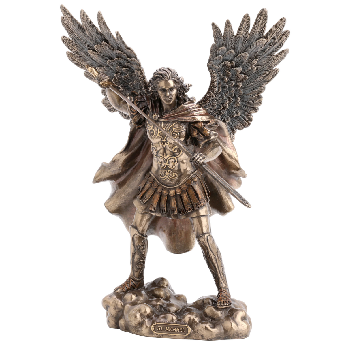 Archangel Saint Michael Unsheathing The Sword Statue