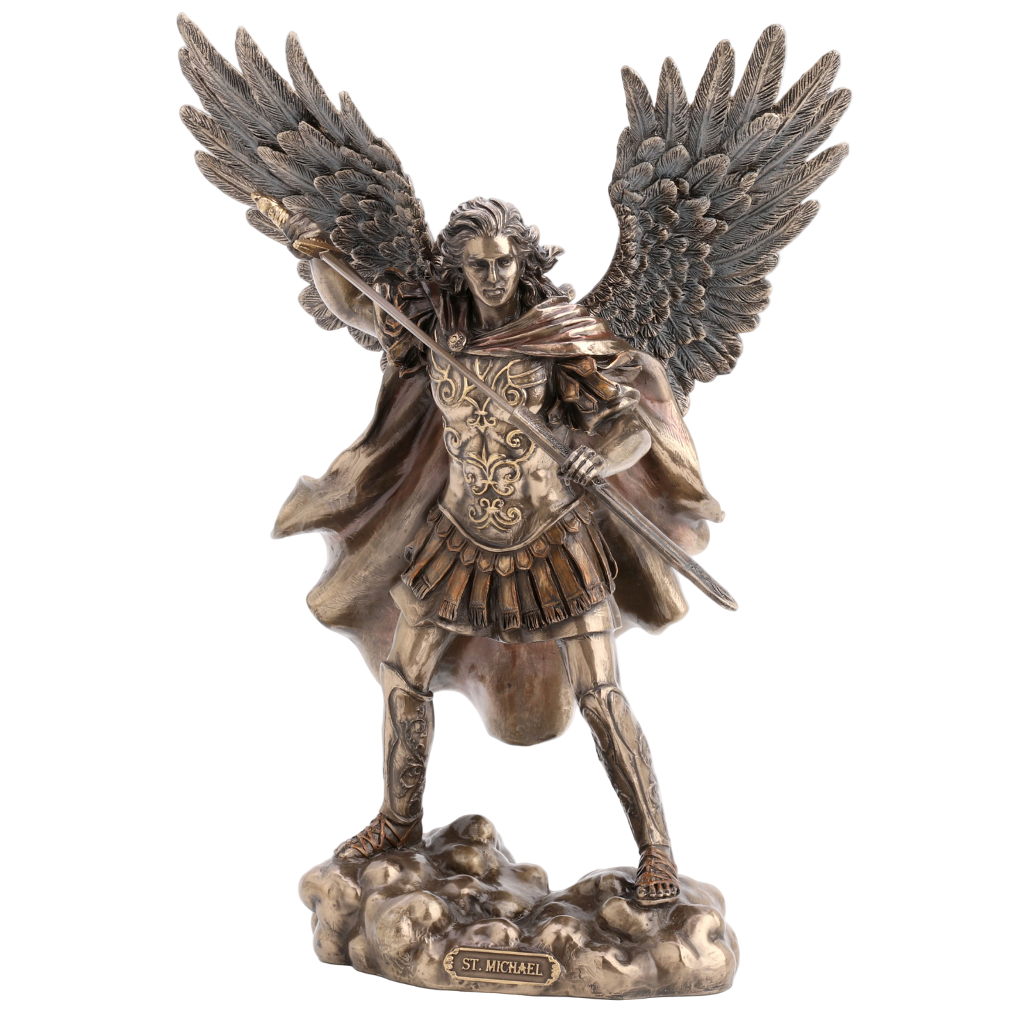 Archangel Saint Michael Unsheathing The Sword Statue