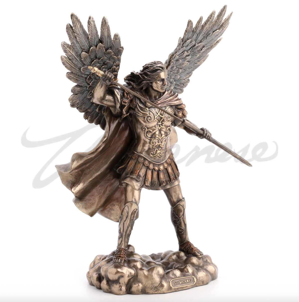 Archangel Saint Michael Unsheathing The Sword Statue