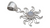 Sterling Silver Moonstone Sun Pendant