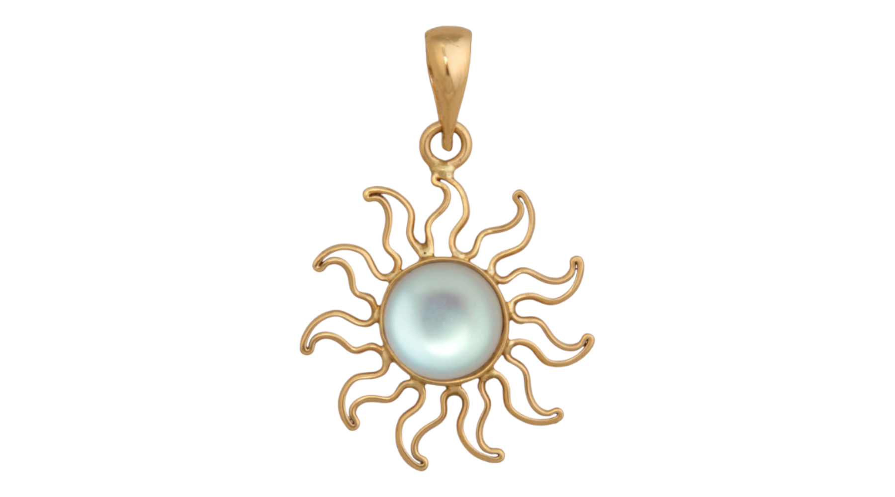 Alchemia Gold Luminite Sun Pendant