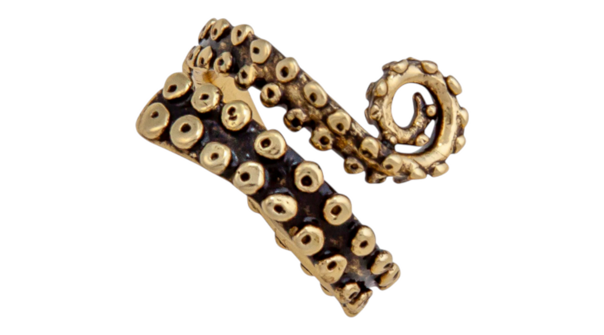 Tentacle Alchemia Gold Ring Adjustable
