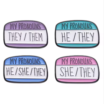 My Pronouns Enamel Pin
