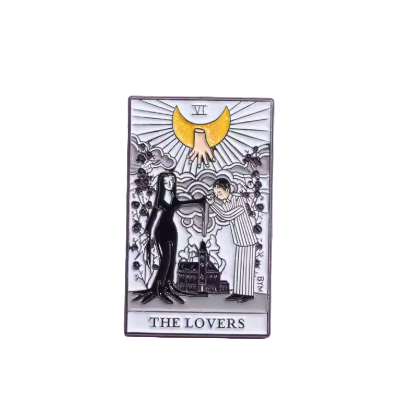 Morticia & Gomez as The Lovers Enamel Pin