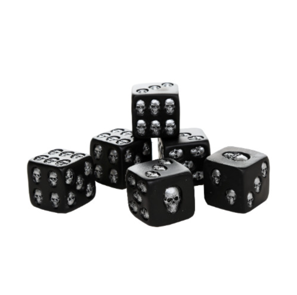 Skull Dice (One Die) Medium D6