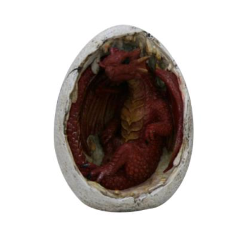 Hatchling Dragon Statue Red