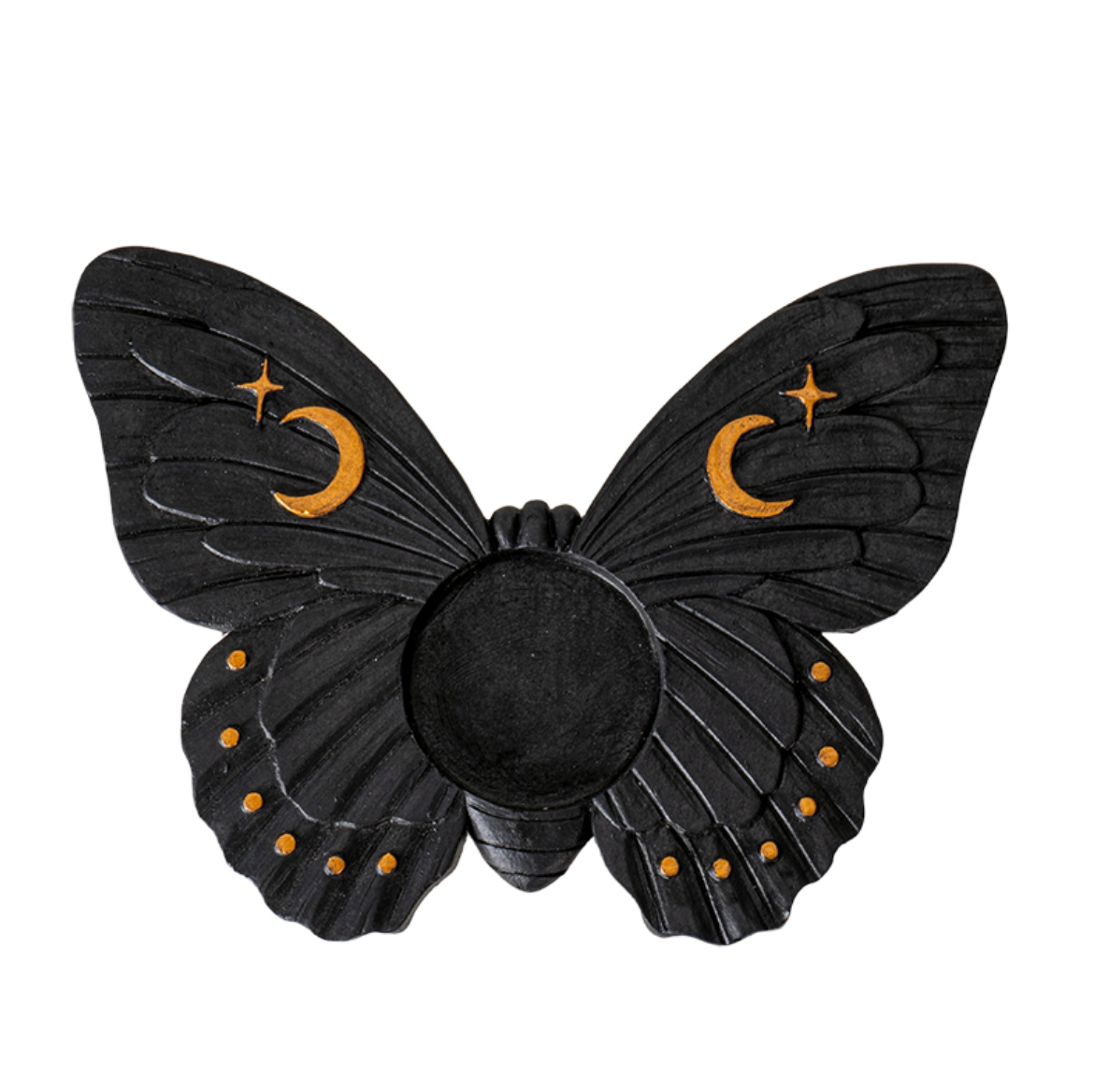 Black Moth Tea Light Candle Holder