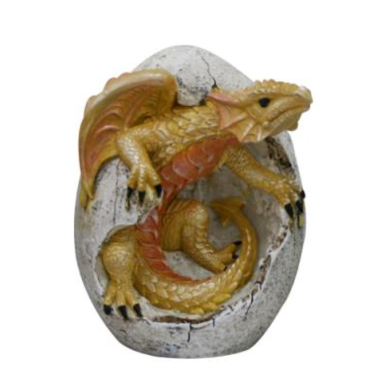 Hatchling Dragon Statue Yellow