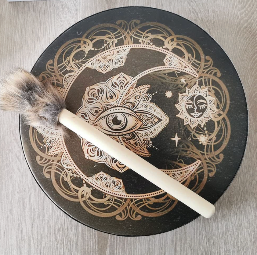 10" Ceremonial Drum With Drumstick