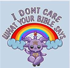 Baphomet Don't Care Sticker