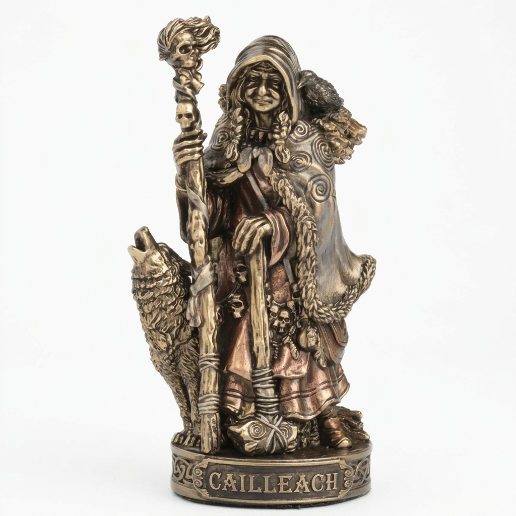 Lil' Cailleach : The Celtic Goddess Of Winter And Storm Statue
