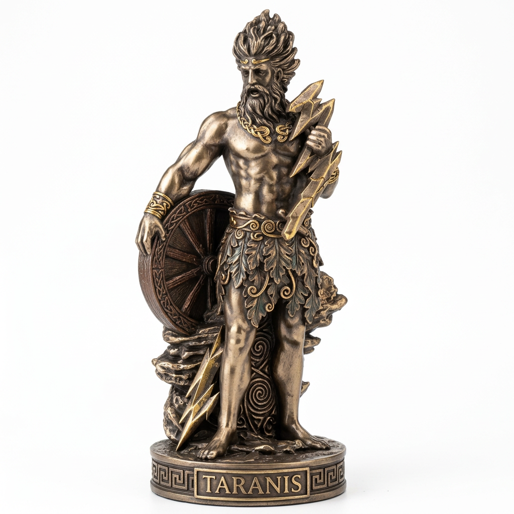 Lil' Taranis : The Celtic God Of Thunder And Lightning Statue