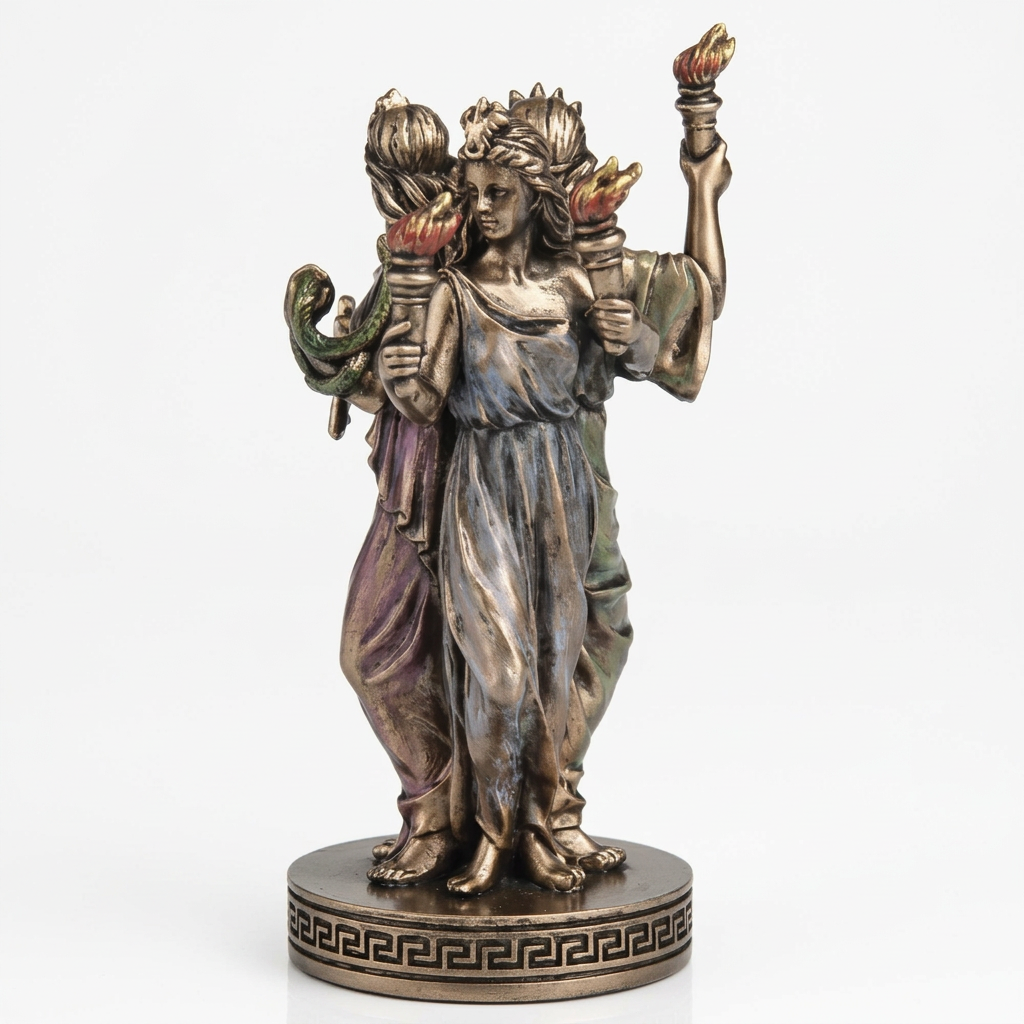 Lil' Hecate Triple Goddess Statue