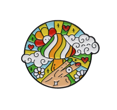 Magic Mushroom Enamel Pin