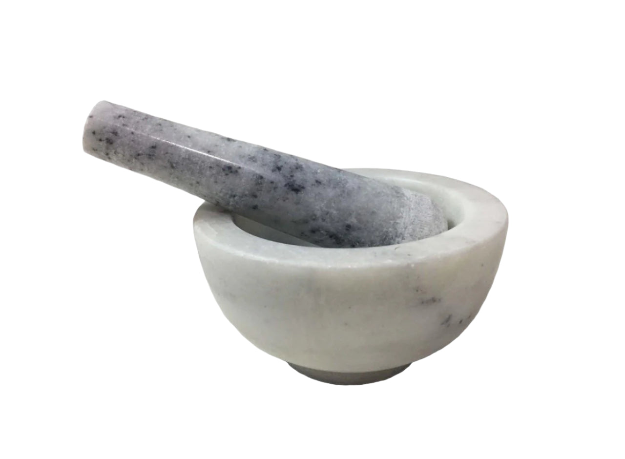 White Marble Mortar & Pestle