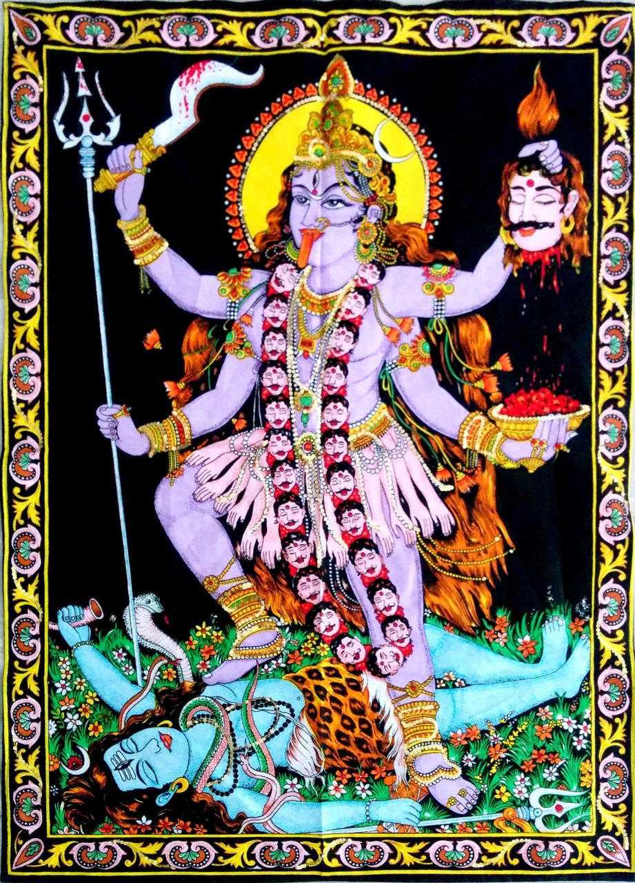 Ma Kali Hindu Tapestry 40x30