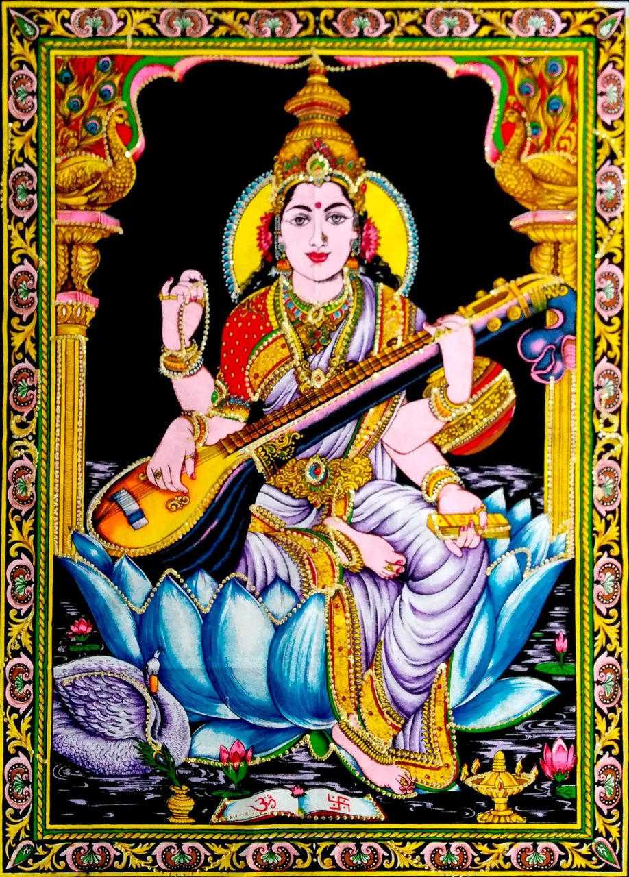 Saraswati Hindu Tapestry 40x30