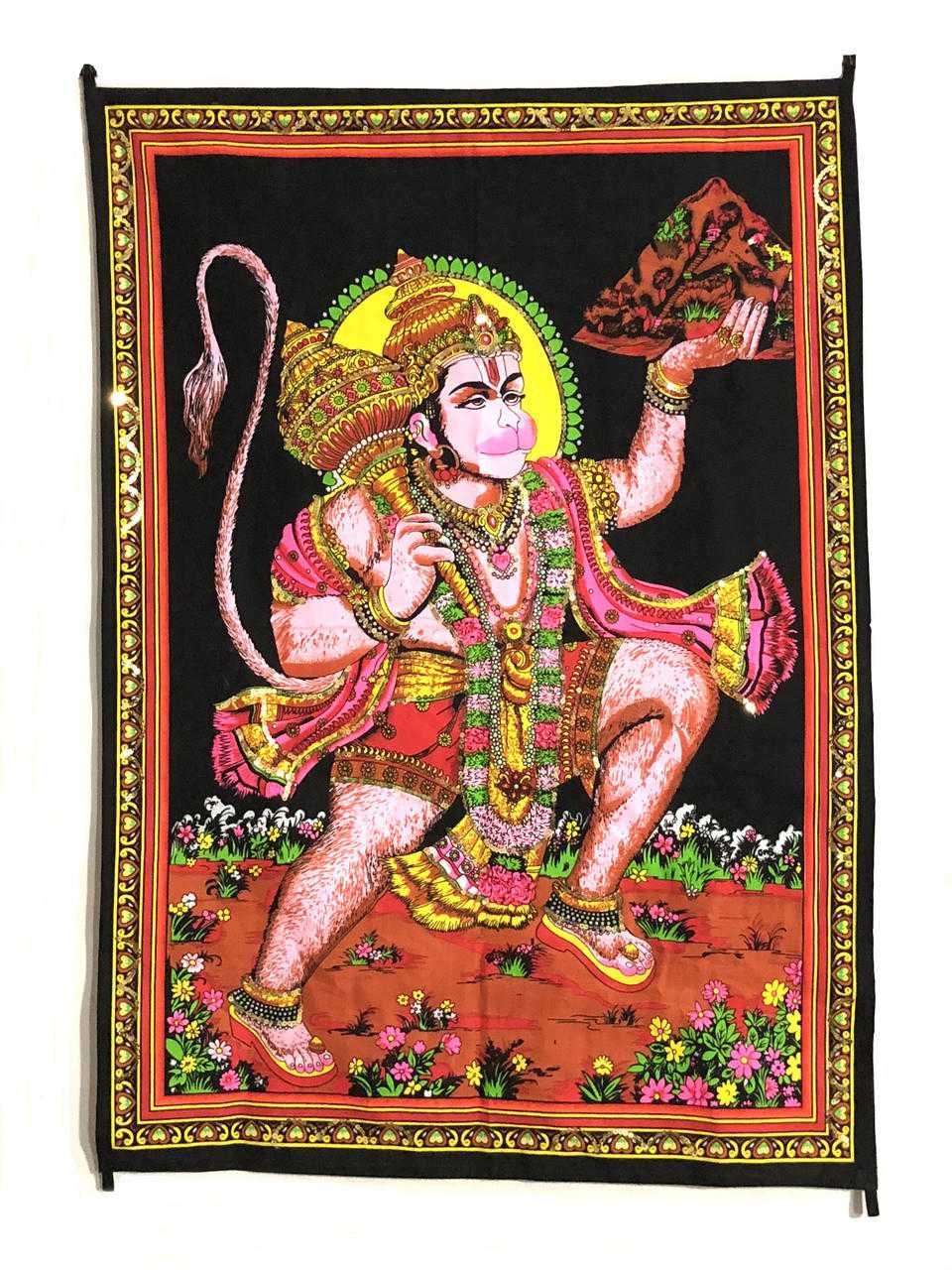 Hanuman Hindu Tapestry 40x30
