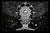 Yoga Skeleton Tapestry Black & White 82x55