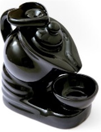 Ceramic Backflow Incense Burner, Teapot 5&quot;
