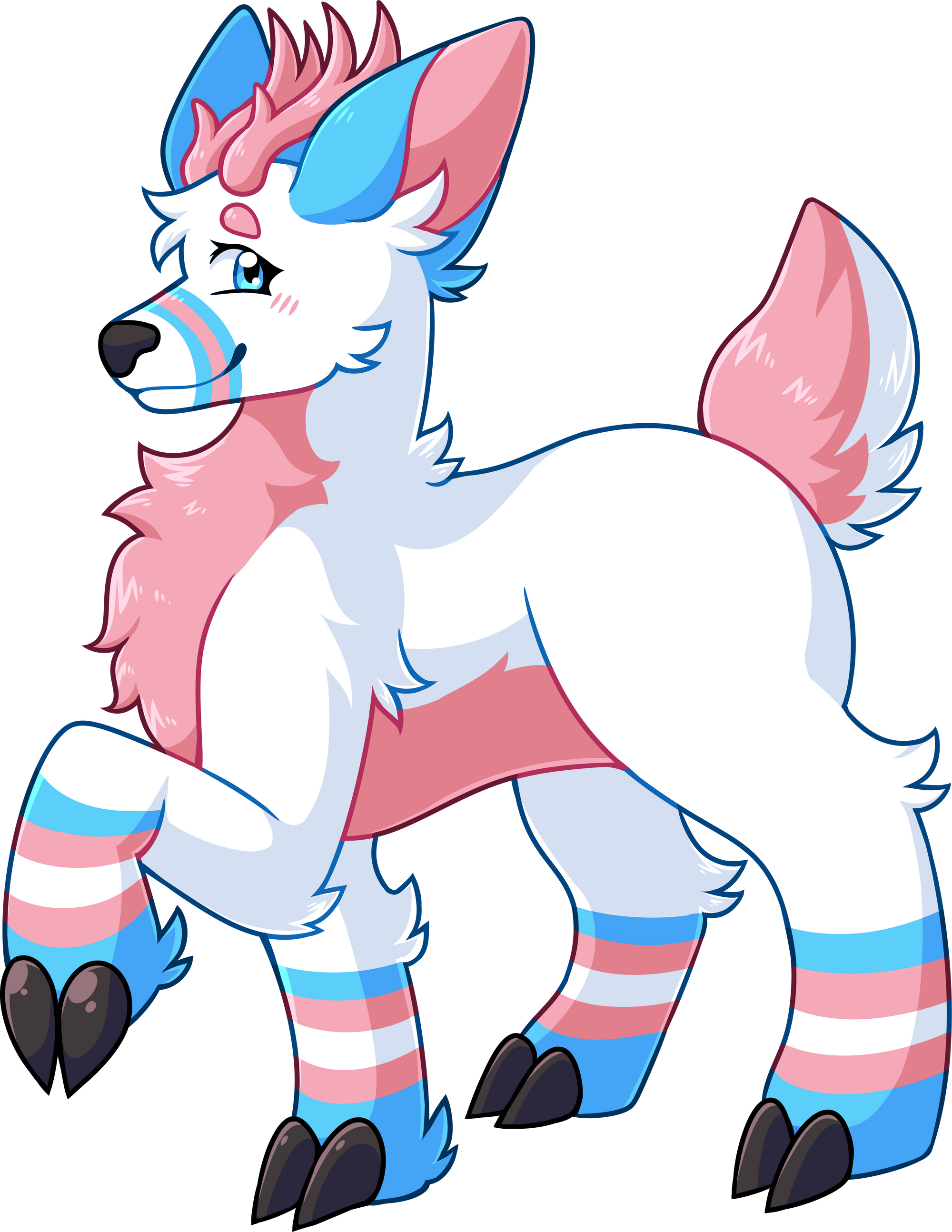 TransgenDeer Stickers