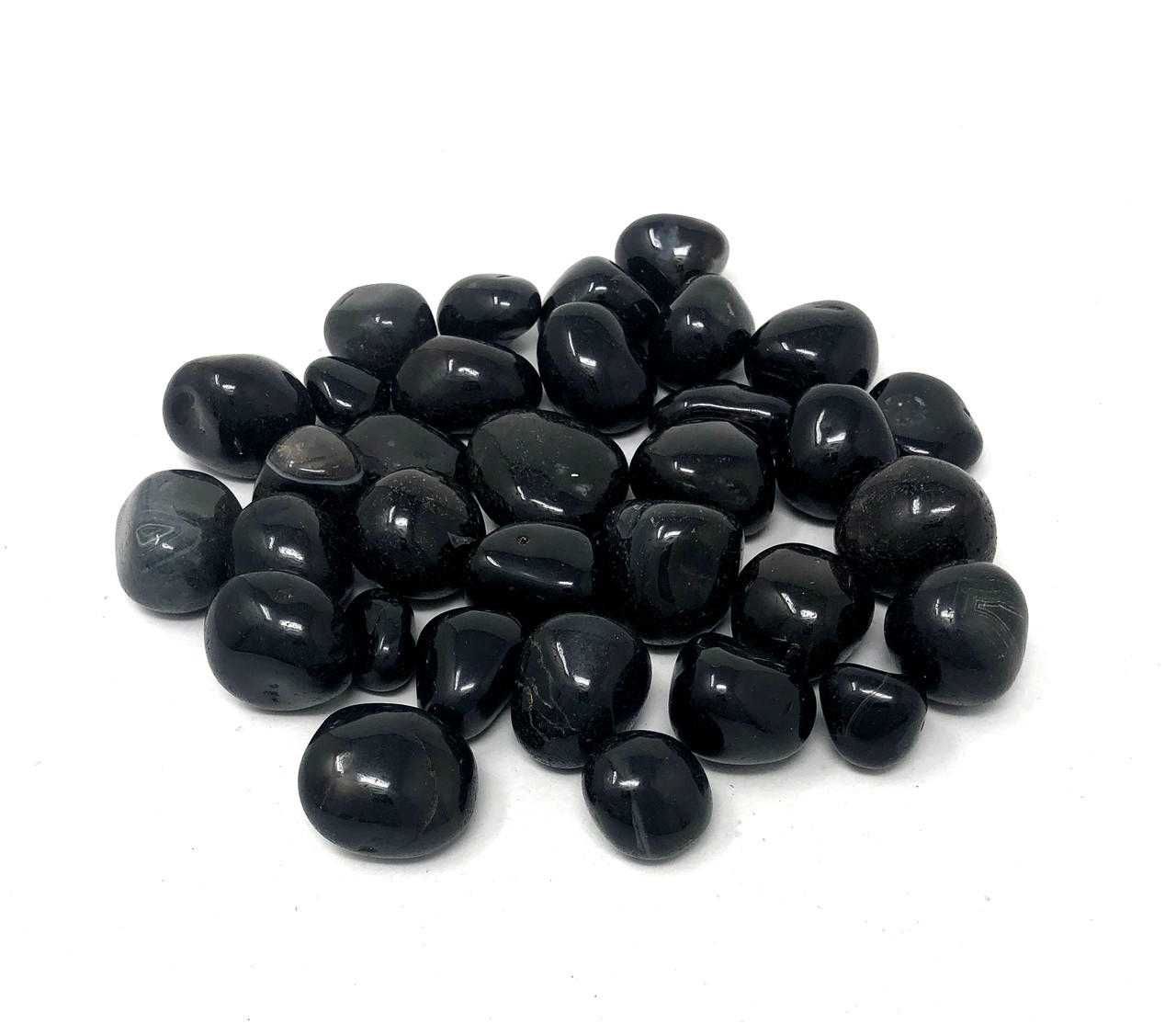 Black Agate (Sulemani) Tumbled