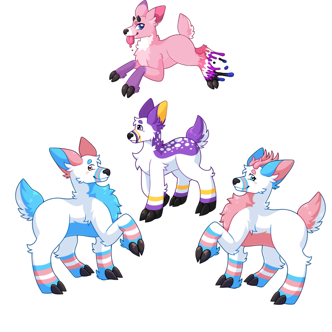 TransgenDeer Stickers