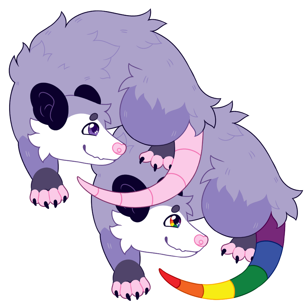 Pride Possum Stickers