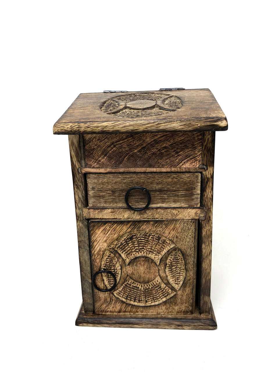 Wooden Storage Almirah Triple Moon