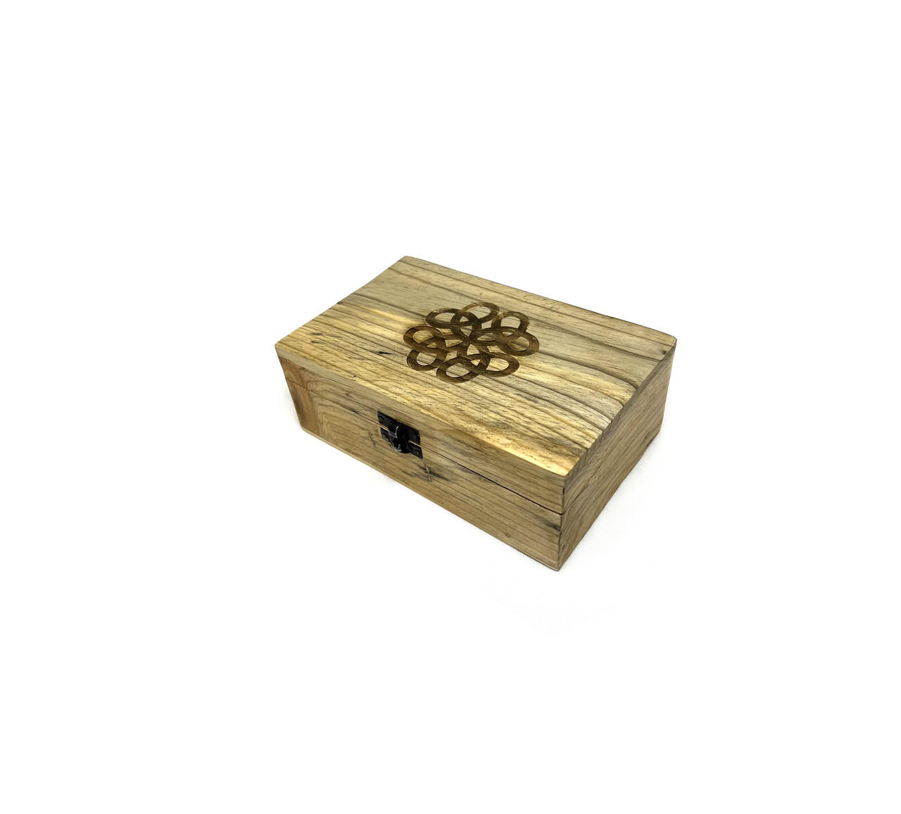 Wooden Handicraft Storage Box 5" x 8" Celtic Knot