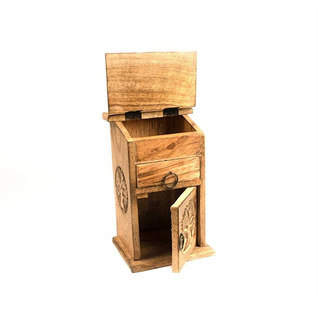 Wooden Storage Almirah Tree of Life