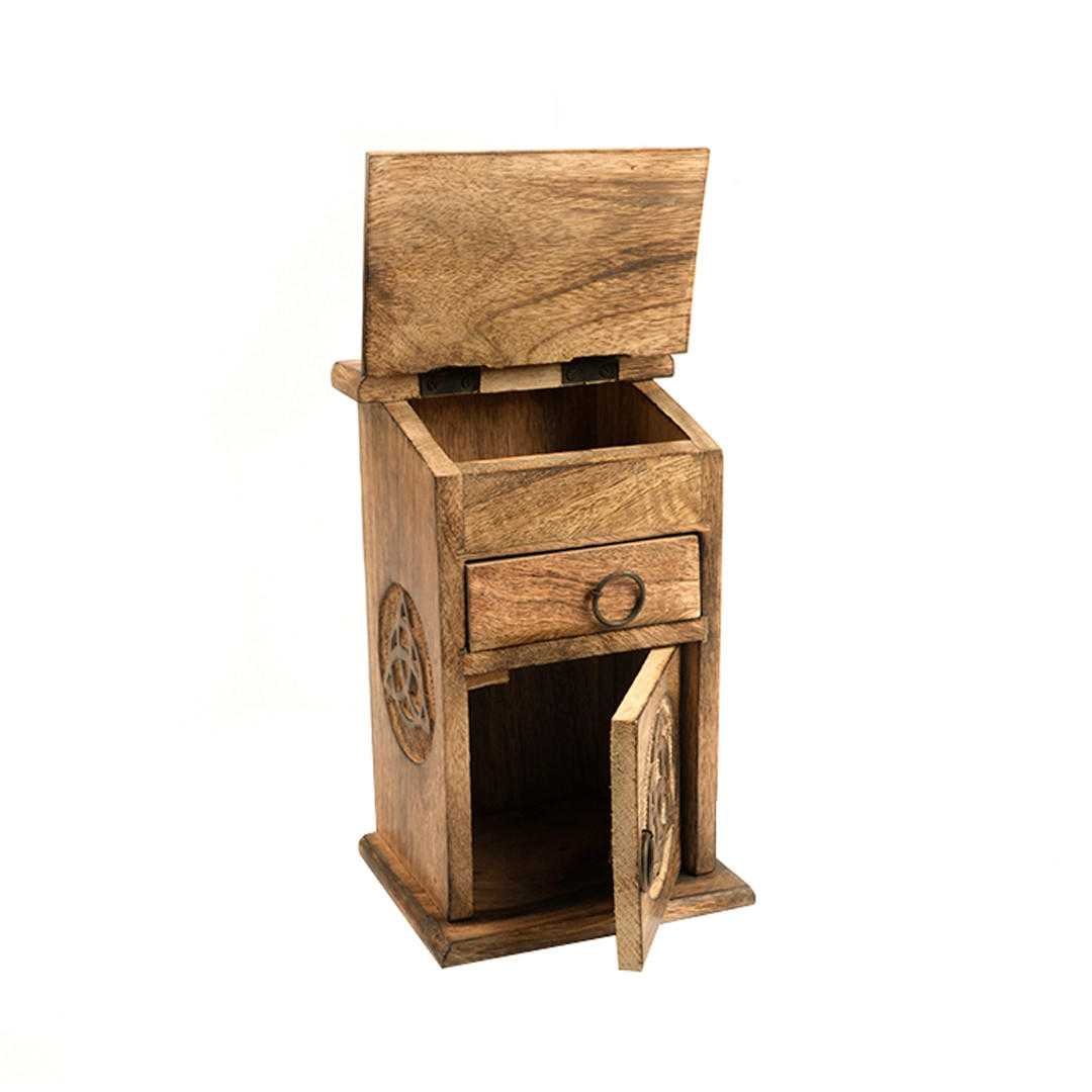 Wooden Storage Almirah Triquetra