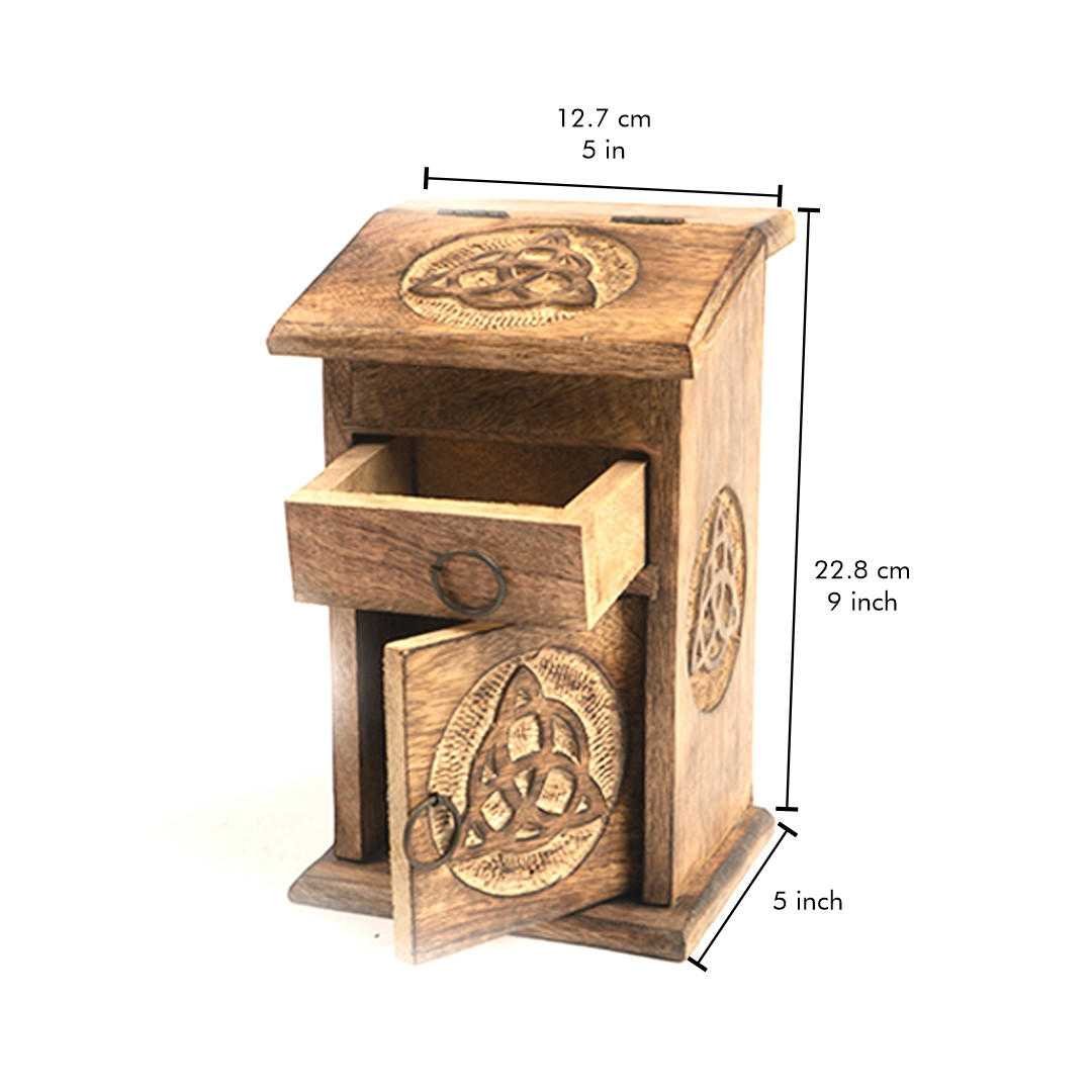 Wooden Storage Almirah Triquetra