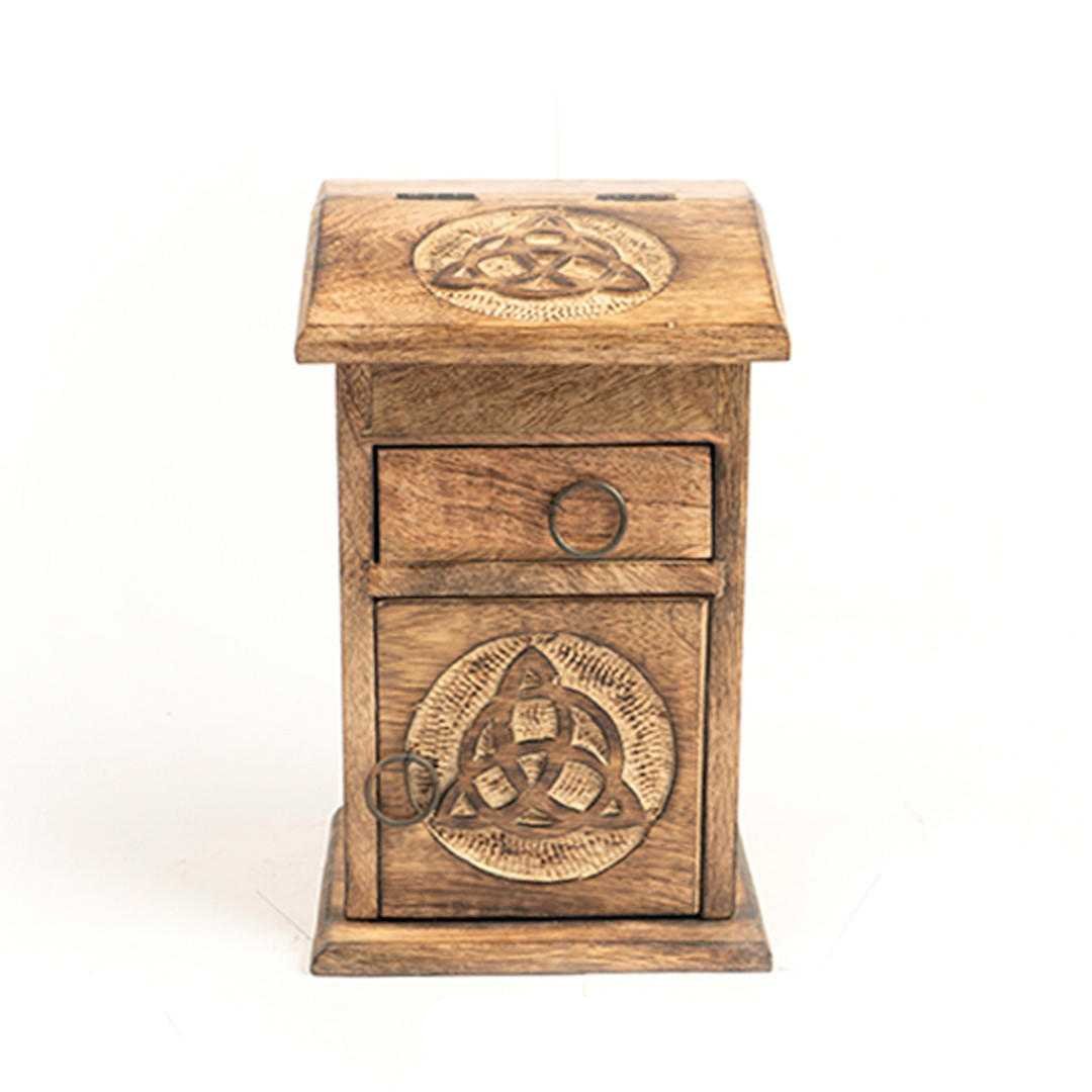 Wooden Storage Almirah Triquetra