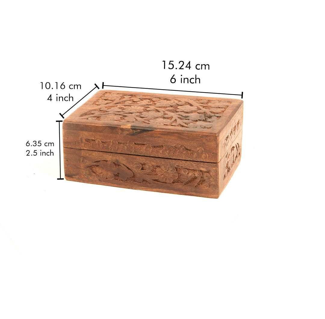 Wooden Handicraft Storage Box 6x4