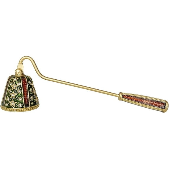 Ornate Brass Candle Snuffer - Stars