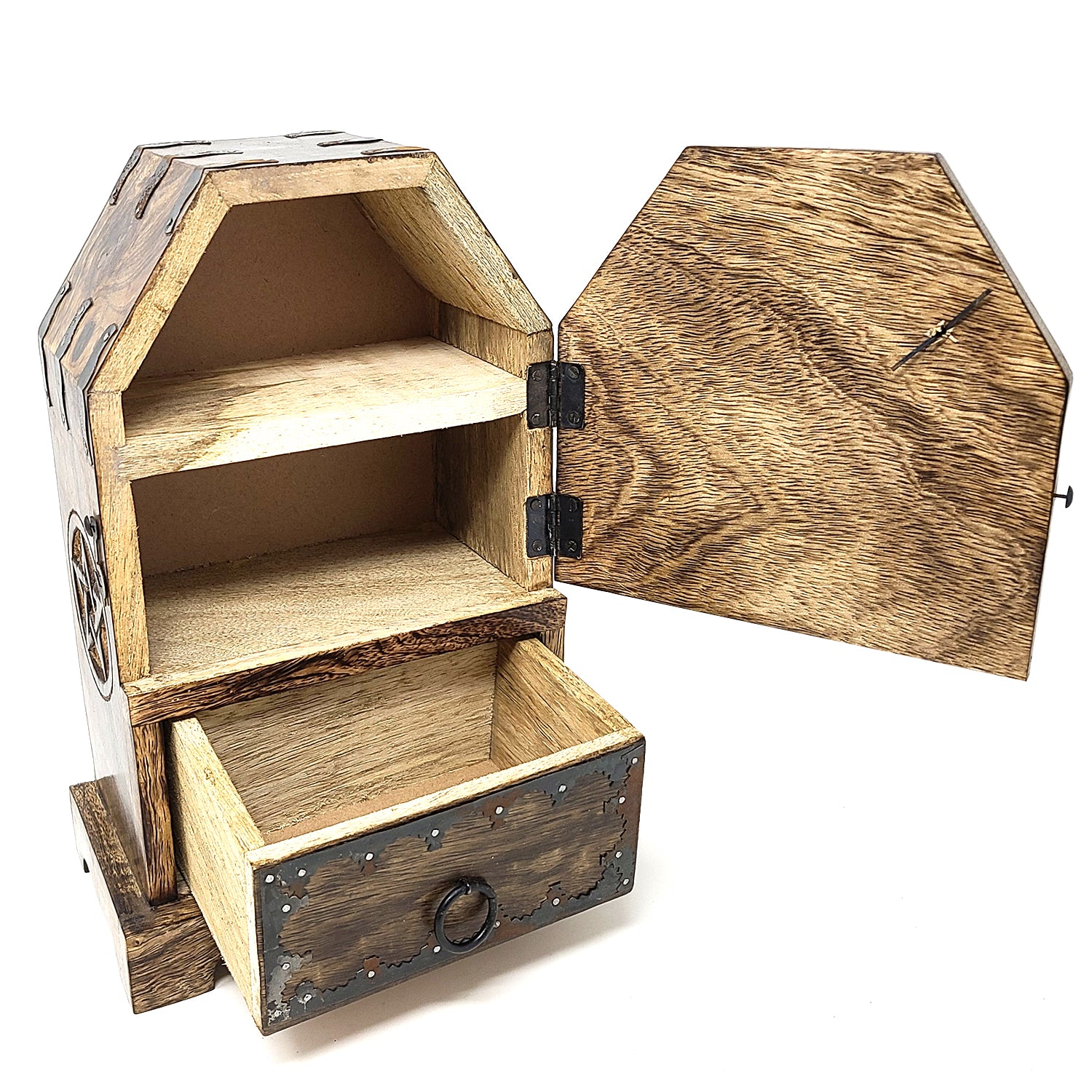 Wooden Storage Pentacle Cabinet