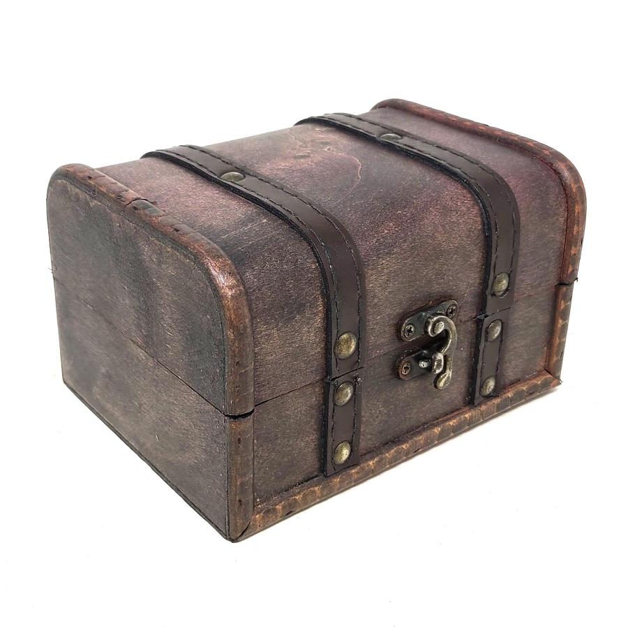 Dark Wooden Chest Storage Box