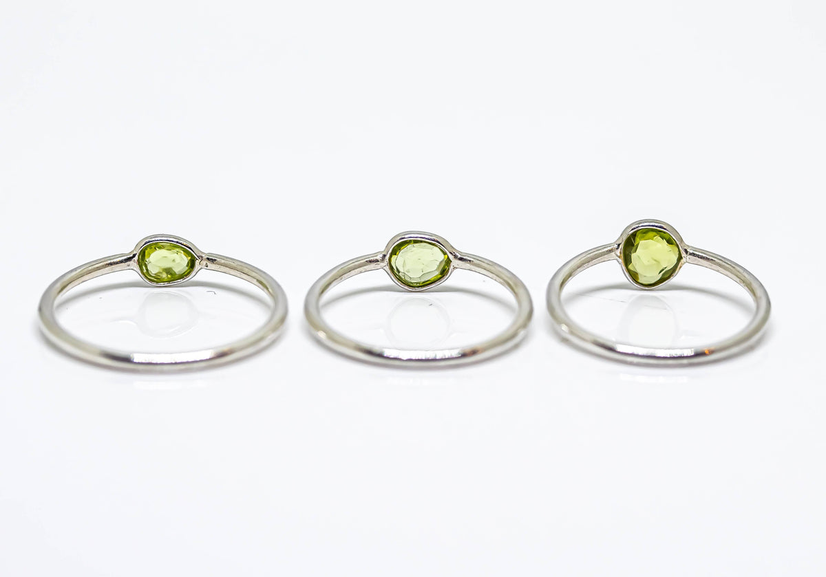 Peridot Ring Sterling Silver 925