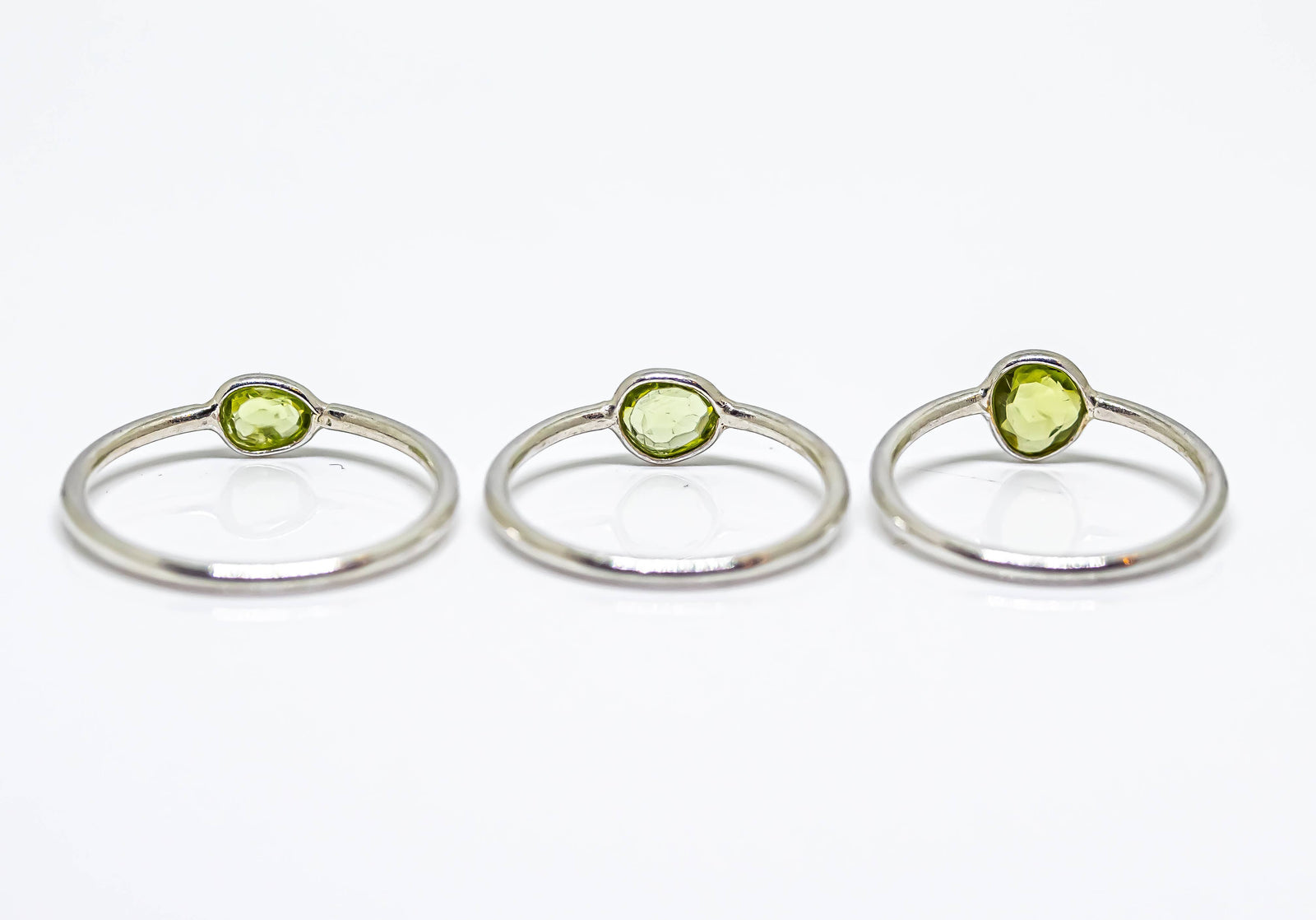 Peridot Ring Sterling Silver 925